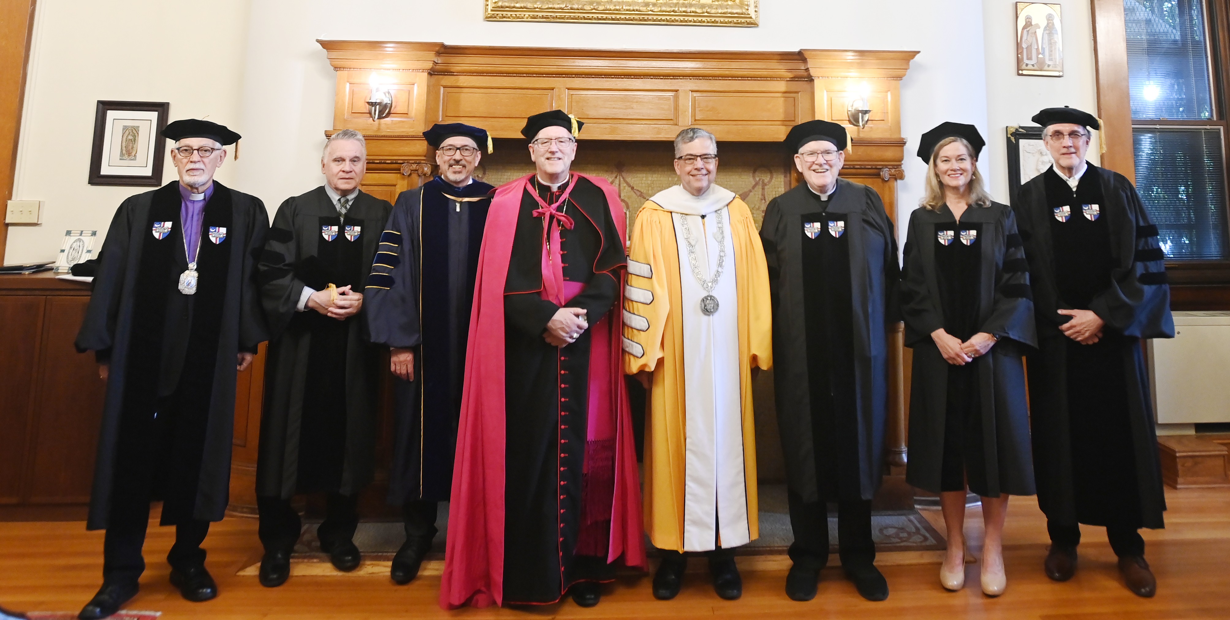 President Kilpatrick with the honorary degree candidates at commencement